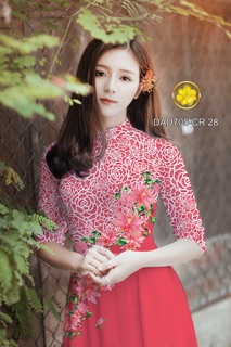 Vải Áo Dài Tằm Ý/ Lụa Nhật Hoa Chéo Eo
