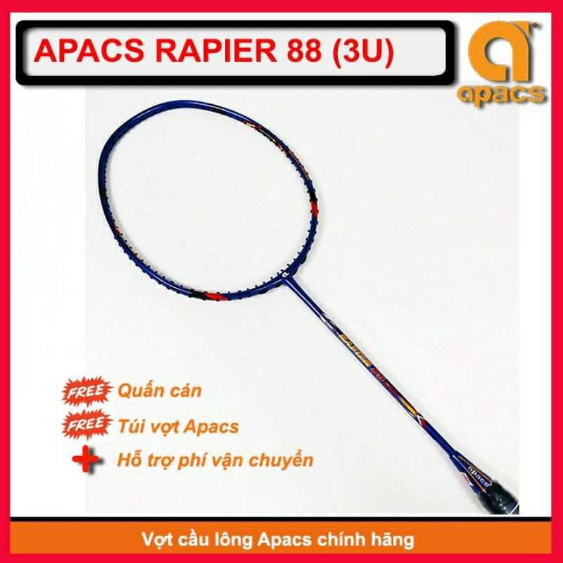 Vợt Cầu Lông Apacs Rapier 88 Chính Hãng ( Tặng bao vợt đôi + Quấn cán)