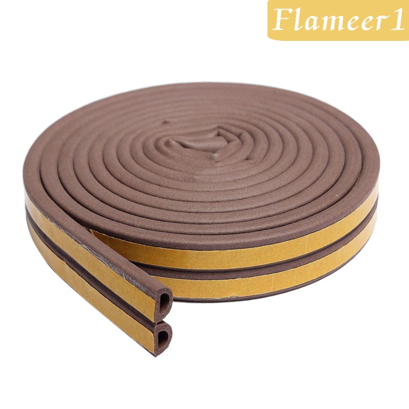 Cuộn Băng Keo Xốp Trắng Dán Viền Cửa Sổ / Cửa Ra Vào 5m D 9x6mm