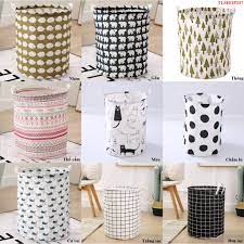 Sọt vải đựng quần áo, giỏ đựng đồ chơi, túi đựng chăn màn, đồ xếp gọn VIngate loại LỚN 40 X 30 - giao màu ngẫu nhiên