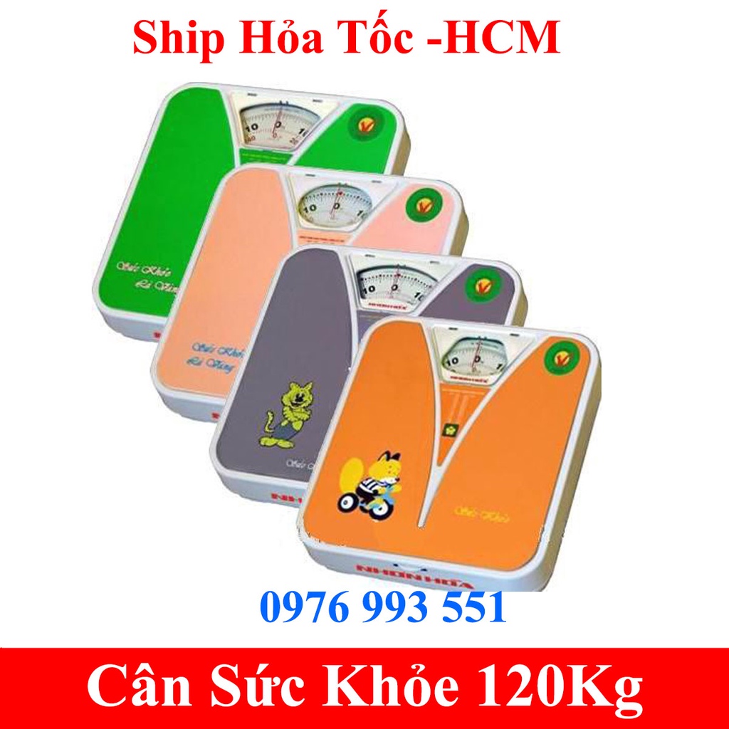 HCM - Cân Sức Khỏe Nhơn Hòa 120Kg chính hãng ( bào hành 12 tháng)