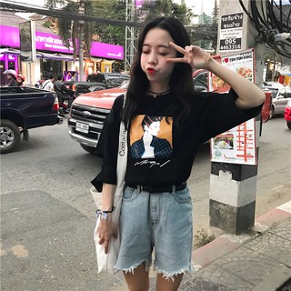 ÁO PHÔNG RÁCH LỠ TAY CÁ TÍNH