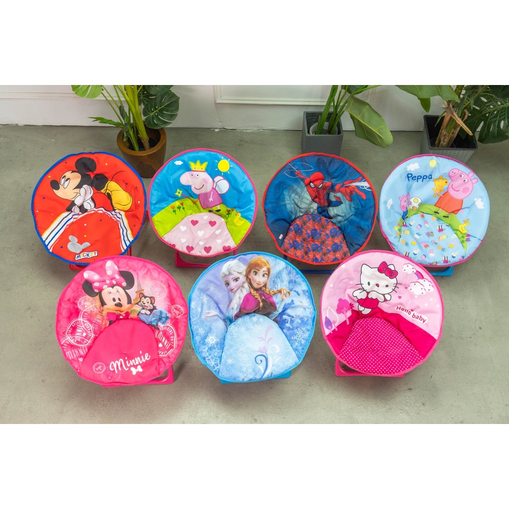 Ghế xếp trẻ em & người lớn chair khung sắt vải dù