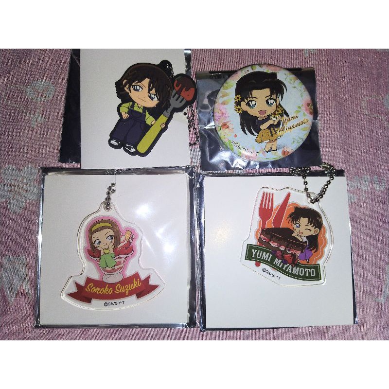 Móc khóa Shukichi Yumi Sonoko Conan Cafe