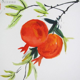 Tranh Vẽ Tay Hình Quả Lựu Trang Trí Nhà Cửa