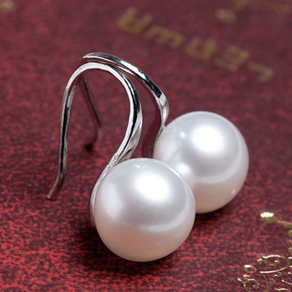 1 Cặp Bông Tai Xỏ Lỗ Đơn Giản|Bông Tai Ngọc Trai Thời Trang Nữ Tính