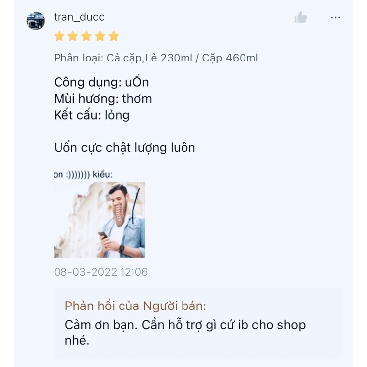 KEM UỐN TÓC NAM 230mlx2