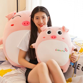 Gấu bông heo LOVE PIG cute 40cm TNB219, Heo bông ngộ nghĩnh đáng yêu - Winz.vn