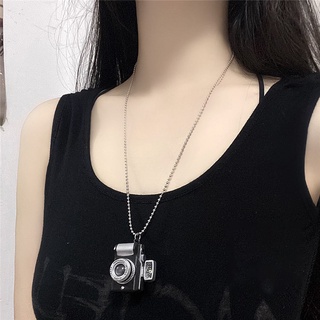 Dây chuyền mặt camera phong cách Hip Hop Vintage