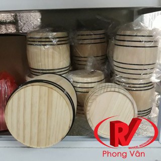 Hộp đựng trà cafe gỗ thông tròn