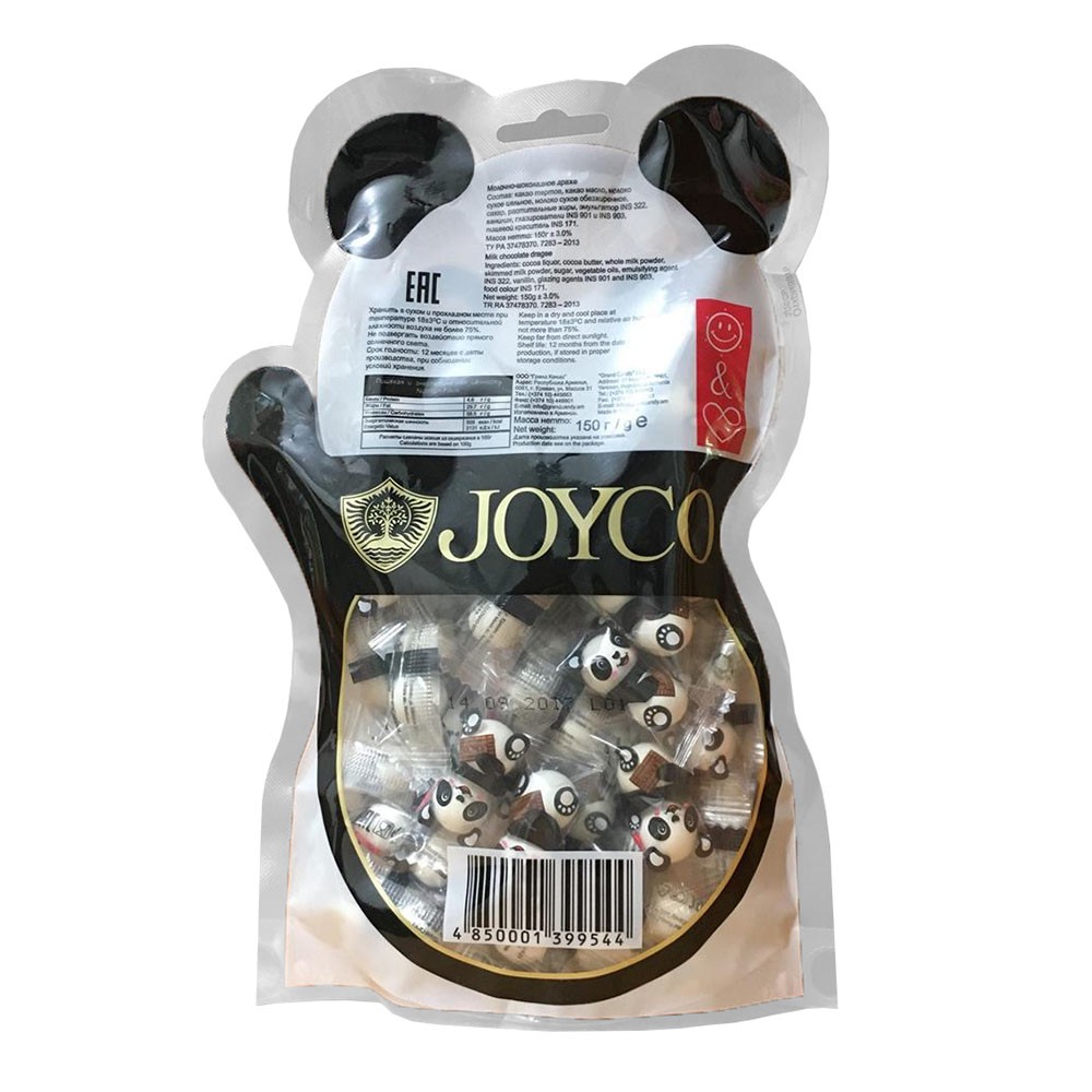 Kẹo Gấu Trúc Nga Joyco Chocolate Gói 150g