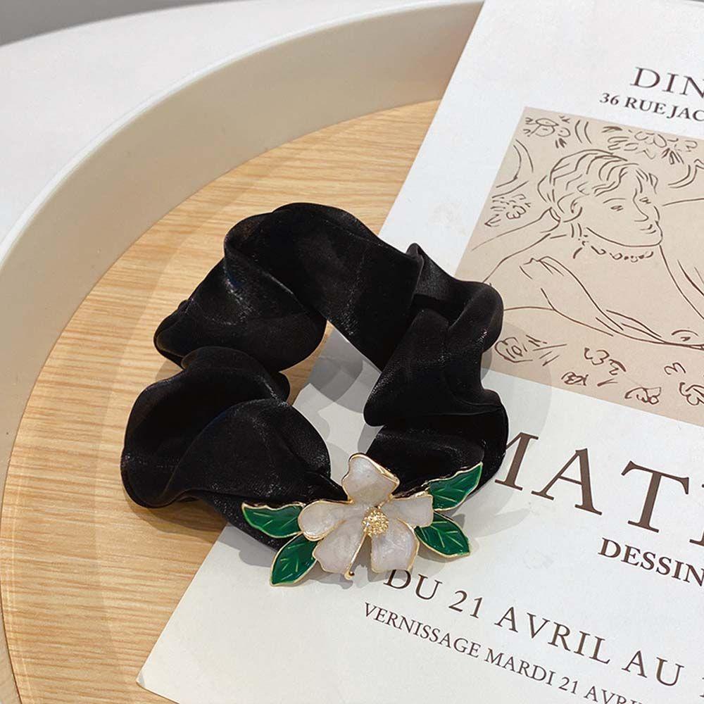 Dây Cột Tóc Co Giãn In Họa Tiết Hoa Dễ Thương Phong Cách Hàn Quốc Thời Trang Cho Nữ Giá Đỡ