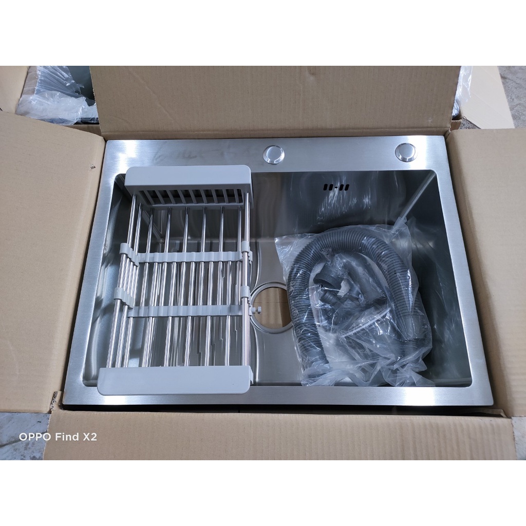 Chậu Rửa Chén Bát inox SUS 304 KT 60x45