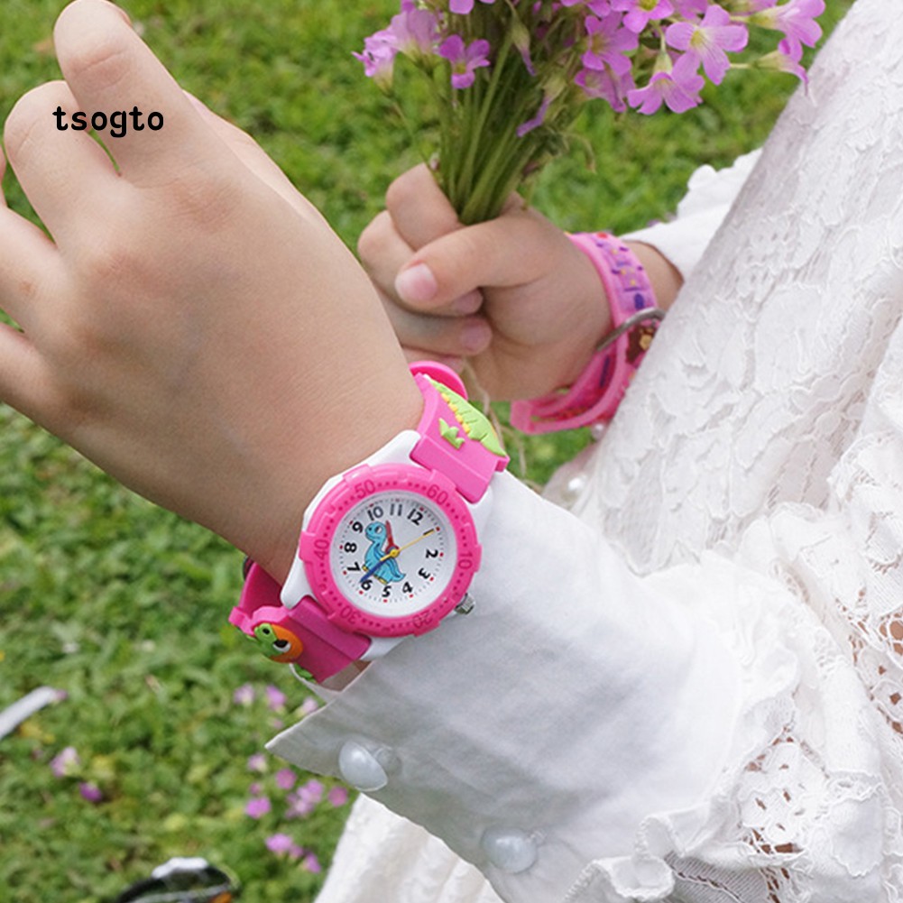 Đồng Hồ Đeo Tay Mặt Hình Khủng Long Hoạt Hình Dễ Thương Cho Bé | BigBuy360 - bigbuy360.vn