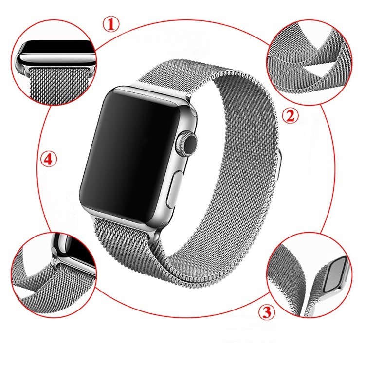 Dây Mesh Milanese Apple Watch - hít nam châm