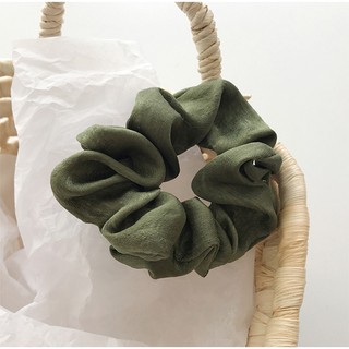Cột (Buộc) Tóc Nữ- Scrunchies Vải Lụa Mềm Mại- Phụ Kiện Tóc Nữ, Bé Gái.