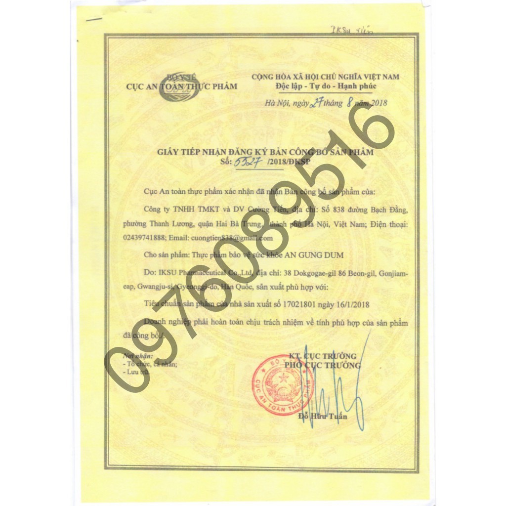 An Cung Ngưu Hoàng Hoàng IKSU Xanh Mẫu Mới | BigBuy360 - bigbuy360.vn