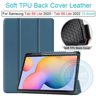 Ốp máy tính bảng TPU có chức năng tắt thông minh cho Samsung Galaxy Tab S6 Lite 10.4inch 2020 P610 P615
