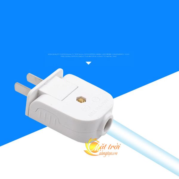 GIÁ CỰC TỐT  - Phích cắm chân dẹt gấp Trắng