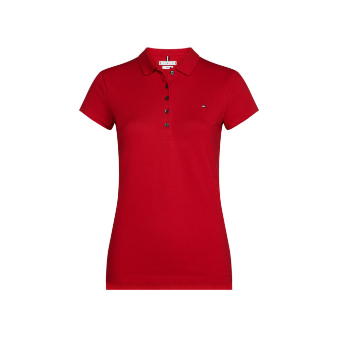 [Mã FAPREMIUM12B2 giảm 10% đơn từ 1tr] Tommy Hilfiger - Áo polo nữ tay ngắn 1M57636661