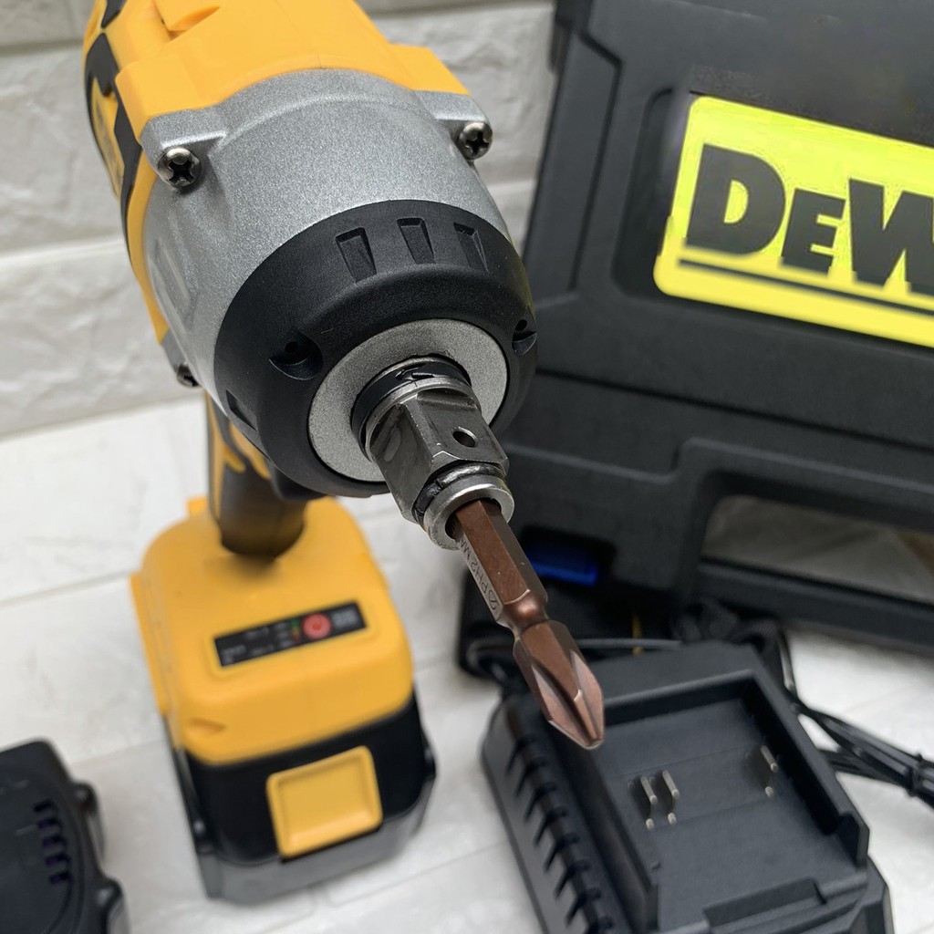 Máy Siết Bulong, Bắt Vít DEWALT 118V 100% đồng - KHÔNG CHỔI THAN, Pin 10 Cell