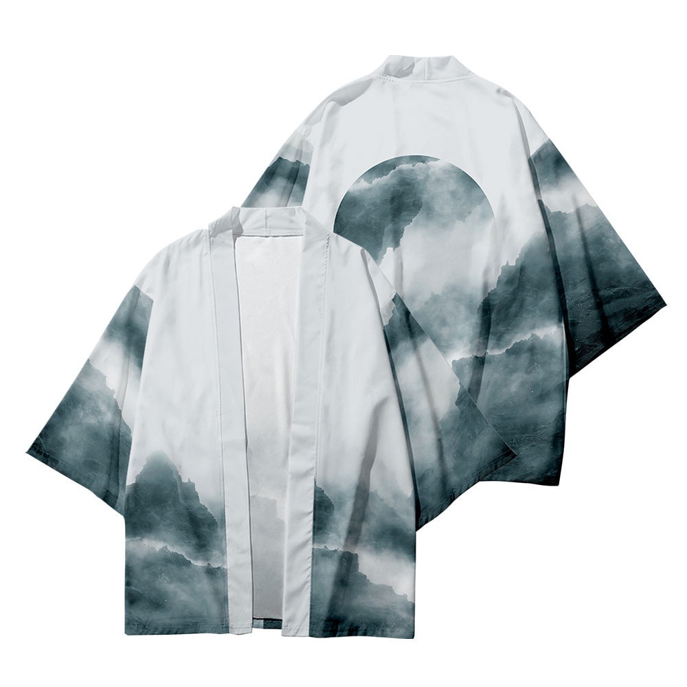 Áo Khoác Kimono Nhật Bản Dáng Rộng Kích Thước Lớn Hóa Trang Haori Yukata Rob Cho Nam Và Nữ