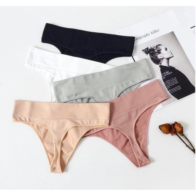 Quần Lót Lọt Khe Nữ Cotton Viền Lớn 9809
