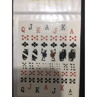 Sticker BÀI TÂY - CƠ RÔ CHUỒN BÍCH ĐEN