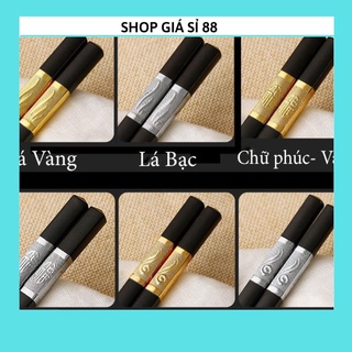 Đũa Ăn Khảm Vàng , Khảm Bạc Phong Cách Nhật Bản (Hộp 10 Đôi) 2248 SHOP GIÁ SỈ