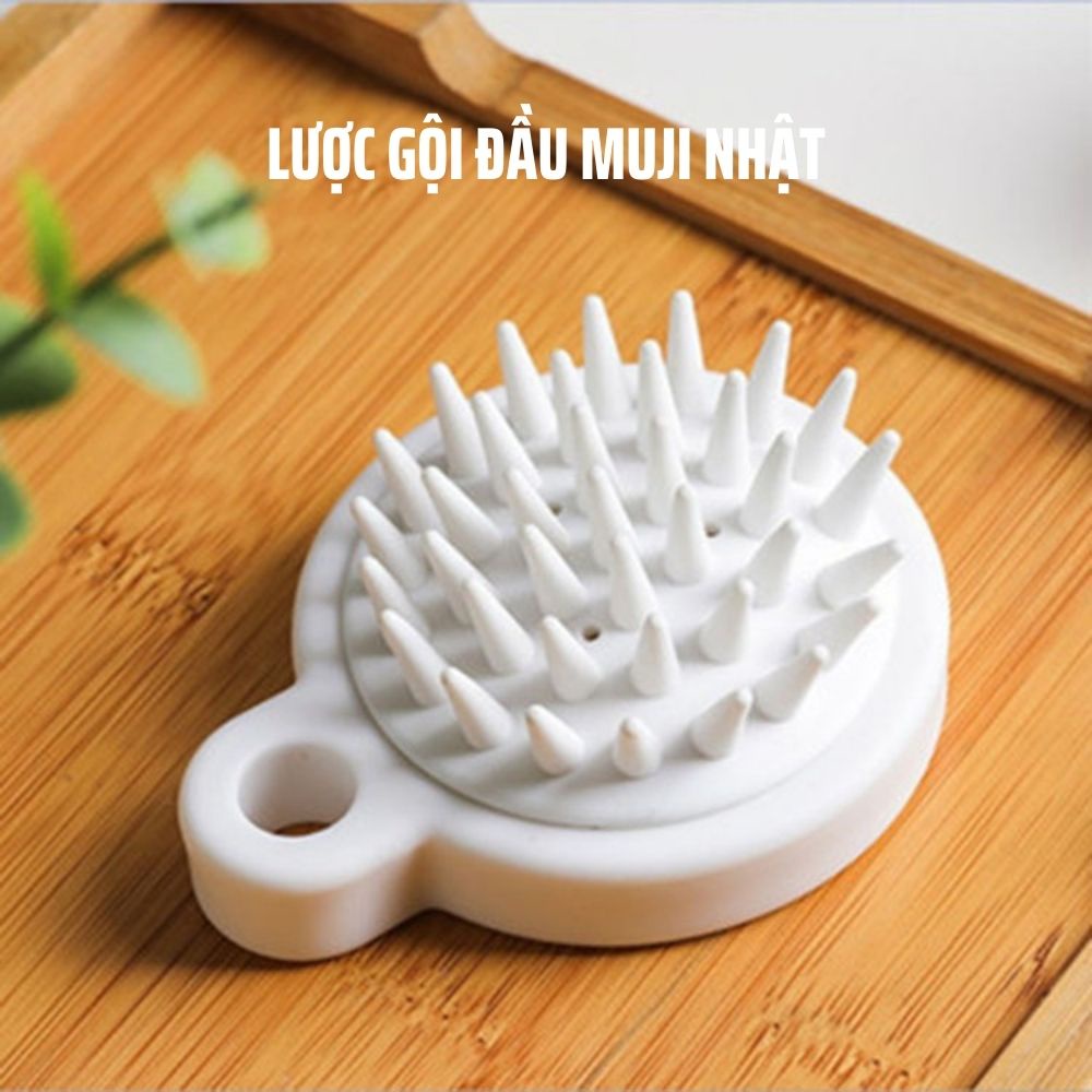 Combo sỉ Lược Gội Đầu Muji Silicon Massage Đầu Giảm Stress Ngừa Rụng tóc  COTEMIN