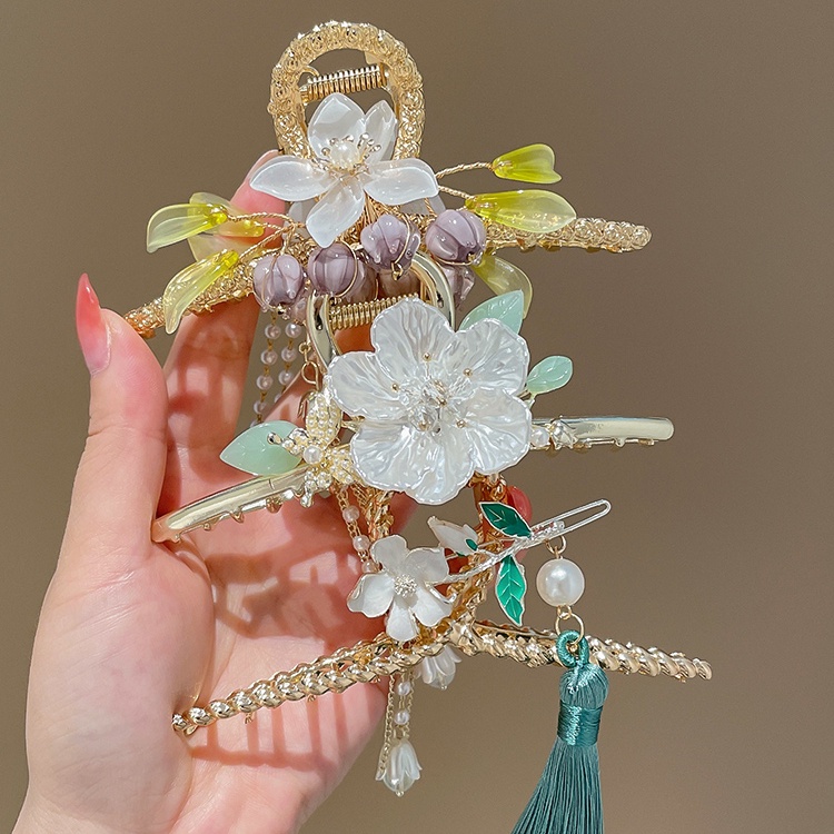 Kẹp Tóc Hình Hoa Đính Ngọc Trai Giả Thời Trang Nữ
