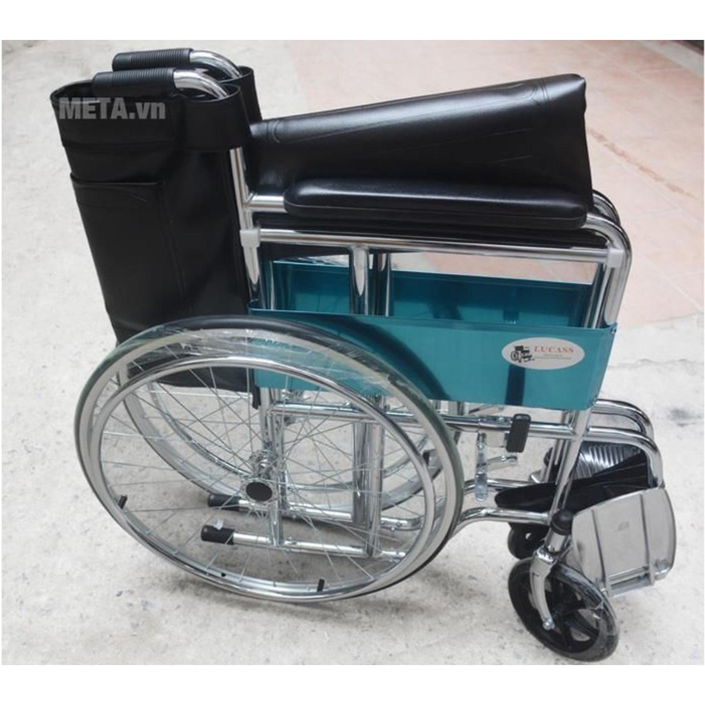 Xe lăn Lucass X9, xe lăn phổ biến được dùng nhiều nhất, chứng chỉ: FDA của Mỹ, TUV, ISO 9001