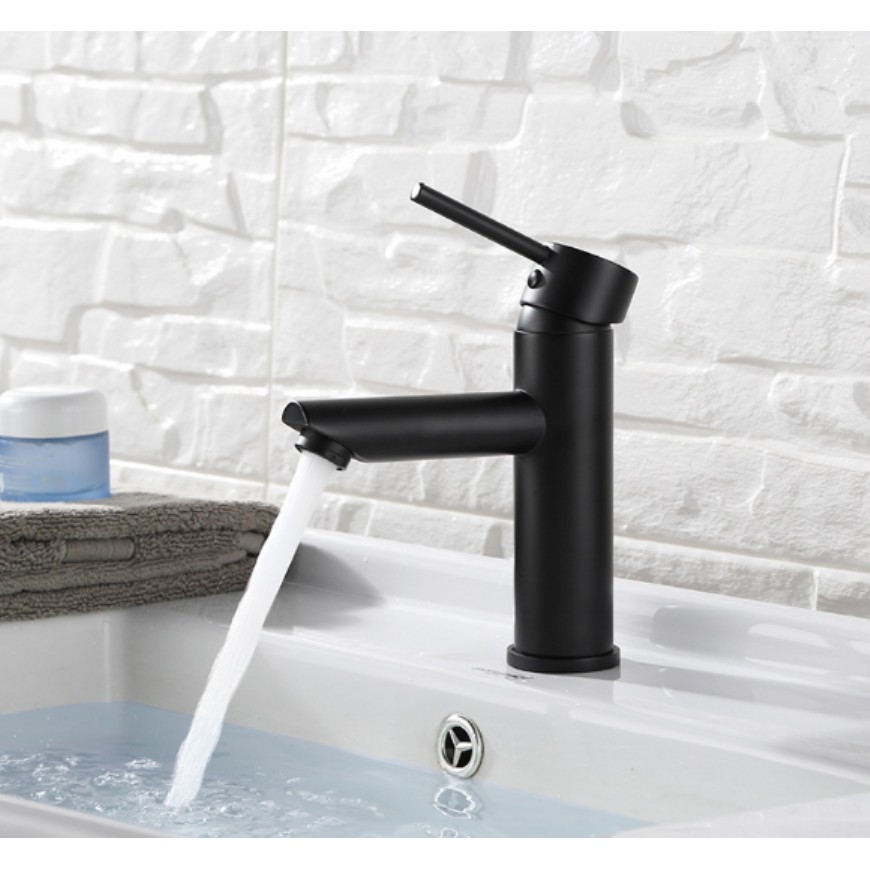 Vòi Lavabo nóng lạnh màu đen cao cấp - Inox 304 - Style 2 | BigBuy360 - bigbuy360.vn