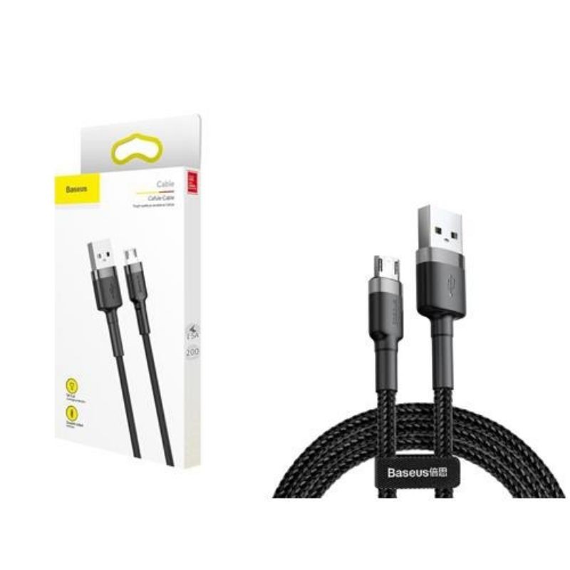 Cáp sạc iphone baseus dây dù (lightning micro usb type c) dài 2m