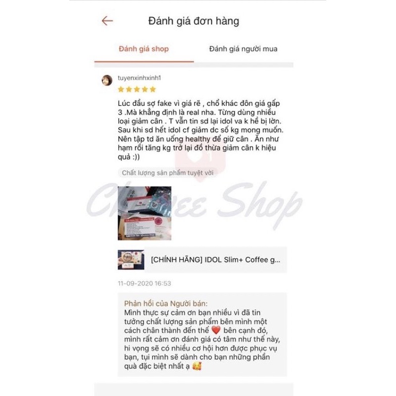 [CHÍNH HÃNG] IDOL Slim+ Coffee giảm cân - Cà Phê Giảm Cân Thái Lan - Chuwee Shop | BigBuy360 - bigbuy360.vn