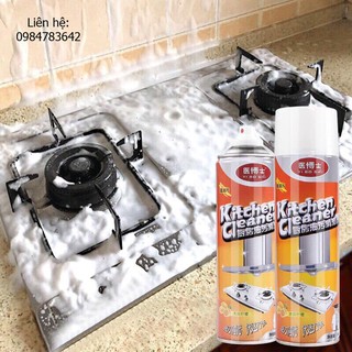 Bình Xịt Tẩy Rửa Dầu Mỡ Vệ Sinh Nhà Bếp Đa Năng 500ML - Dạng Bọt Tuyết An Toàn, Tiện Dụng