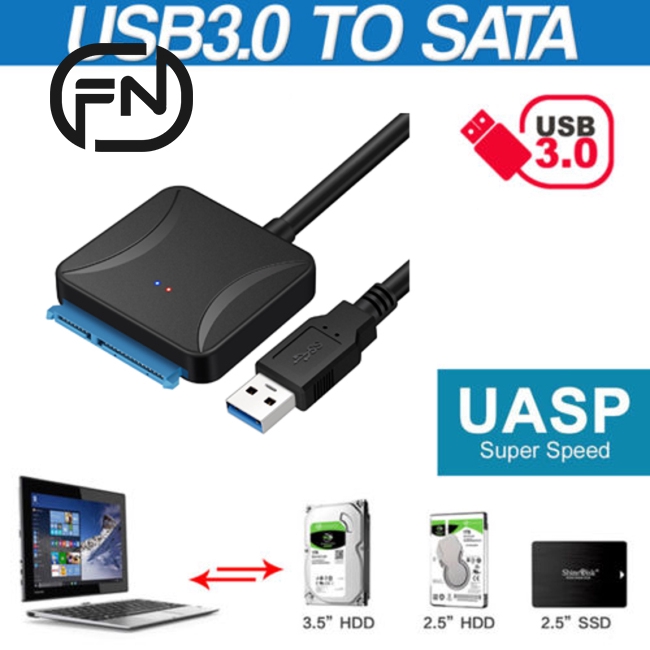 USB 3.0 to 2.5" 3.5" SATA III HDD SSD Hard Disk Drive Adapter Cable Converter -IP