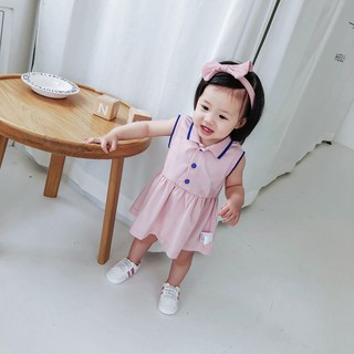 Váy thun cổ polo chất kiệu cotton