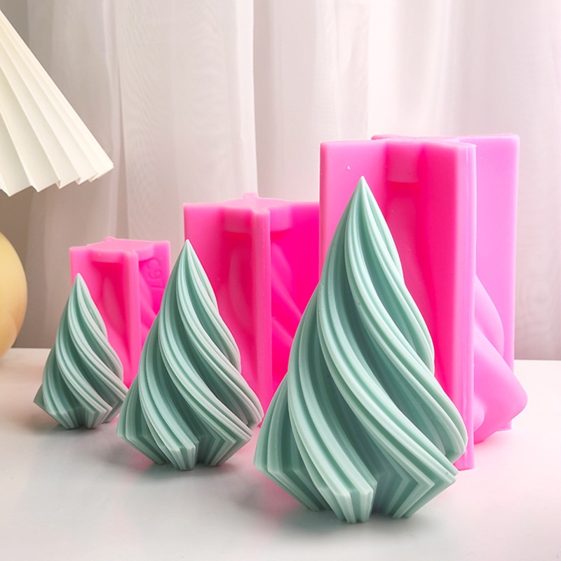 Khuôn Silicone Tạo Hình Làm Nến Hình Nón 3D DIY