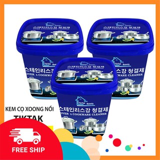 Hộp kem cọ xoong nồi đa năng Hàn Quốc TIKTAK hộp 500g