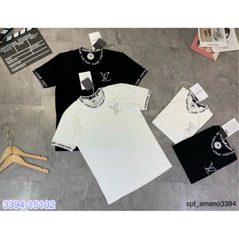 Áo phông LV đính đá cực đẹp, Áo phông cổ tròn chất đẹp. | BigBuy360 - bigbuy360.vn