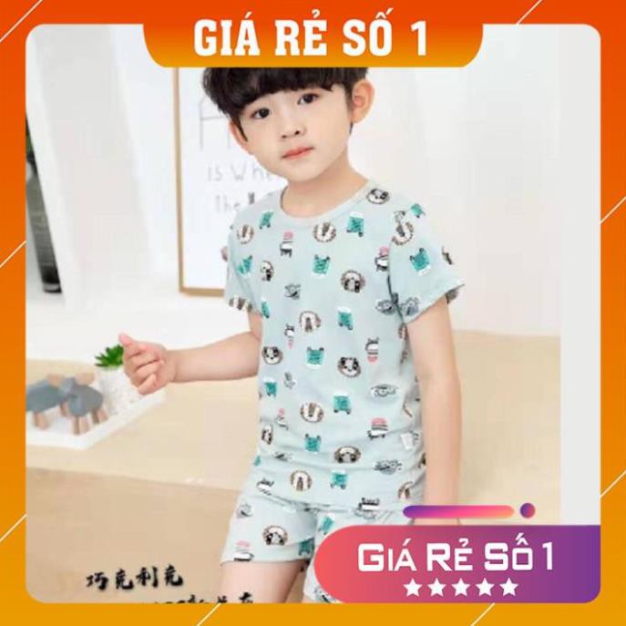 Quần áo trẻ em ⚡️ XẢ KHO ⚡️Bộ cotton mùa hè thấm hút mồ hôi họa tiết xuất hàn cao cấp cho bé từ 8 đến 16 kg