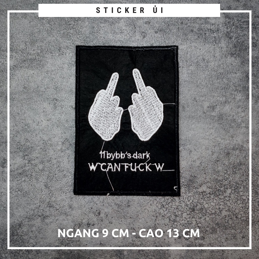 Sticker ủi quần áo cao cấp CÓ SẴN KEO ỦI,sticker path dán quần áo dùng làm miếng vá Quần Áo,vá áo phao,trang trí quần áo