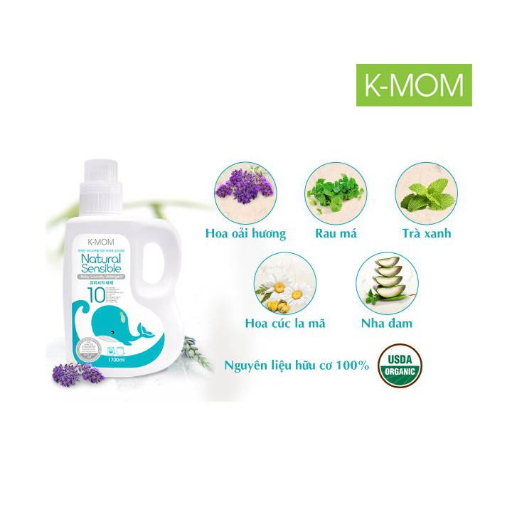 Nước giặt hữu cơ K-MOM hàn quốc