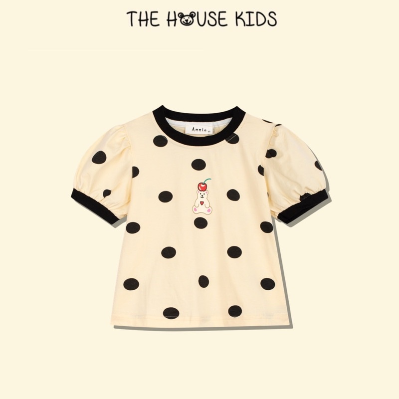 Áo Thun Cho Bé Gái Hoạ Tiết THE HOUSE KIDS Chấm Bi