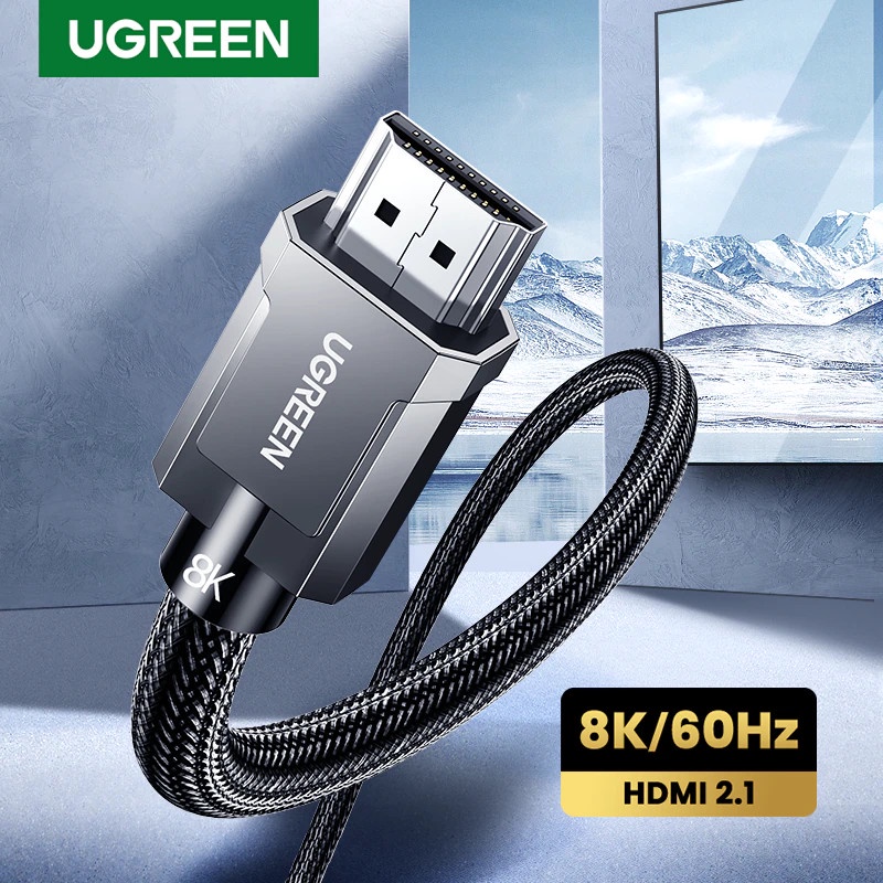 [Mã ELHACE giảm 4% đơn 300K] Cáp HDMI 2.1 Cao cấp Ugreen 70319 70320 70321(ULTRA HD 8K@60Hz 48Gbps) HD135