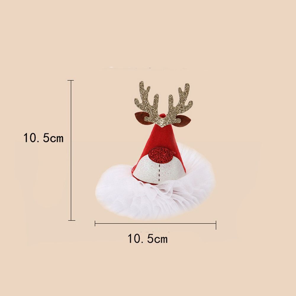 Kẹp tóc bằng hợp kim hình mũ ông già noel đính nơ/tai hươu dễ thương cho bé