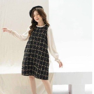 Váy Đầm Dạ dáng suông dày dặn