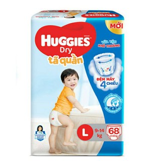 (MẪU MỚI) TÃ QUẦN HUGGIES JUMBO L68