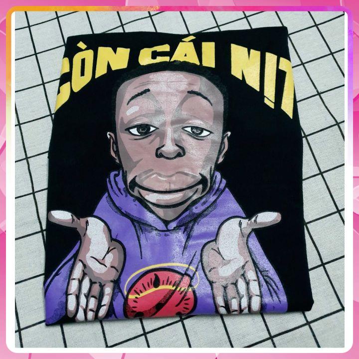 Áo phông tay lỡ phom rộng chất coton loại 1 thấm hút mồ hôi  in hình còn cái nịt,Áo thun cotton  phom rộng freesize